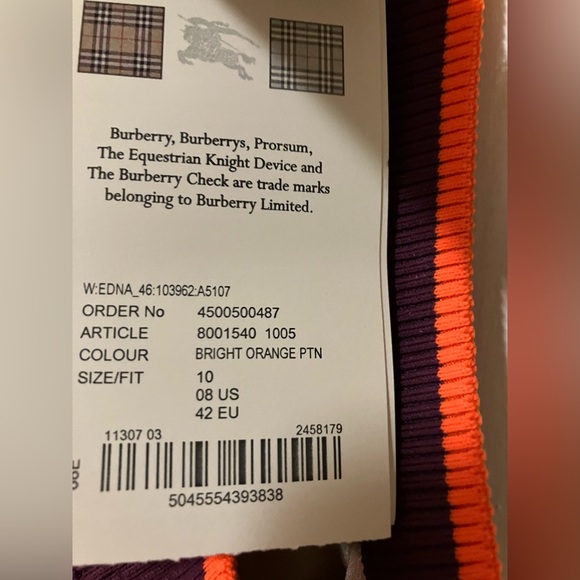 Burberry Edna Floral Crochet Sleeveless Mini Dress/Multicolor - Size 8 - Picture 14 of 15